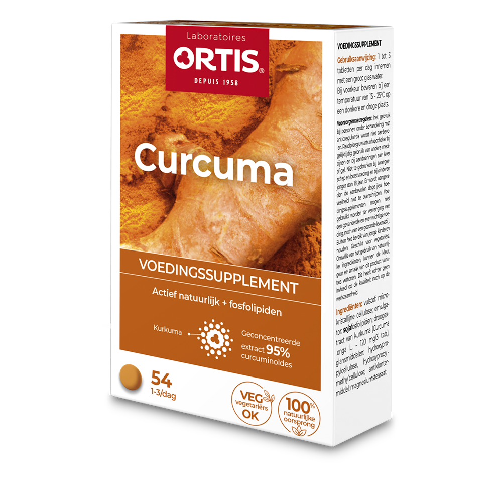 Ortis Curcuma 54tabletten PL33/163